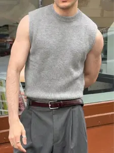 Men's Colorblock Argyle Pattern V Neck Sweater Vest, Casual Sleeveless Jumper Vest for Spring & Fall, Fashion Men's Knit Clothing for Daily Wear, Tops