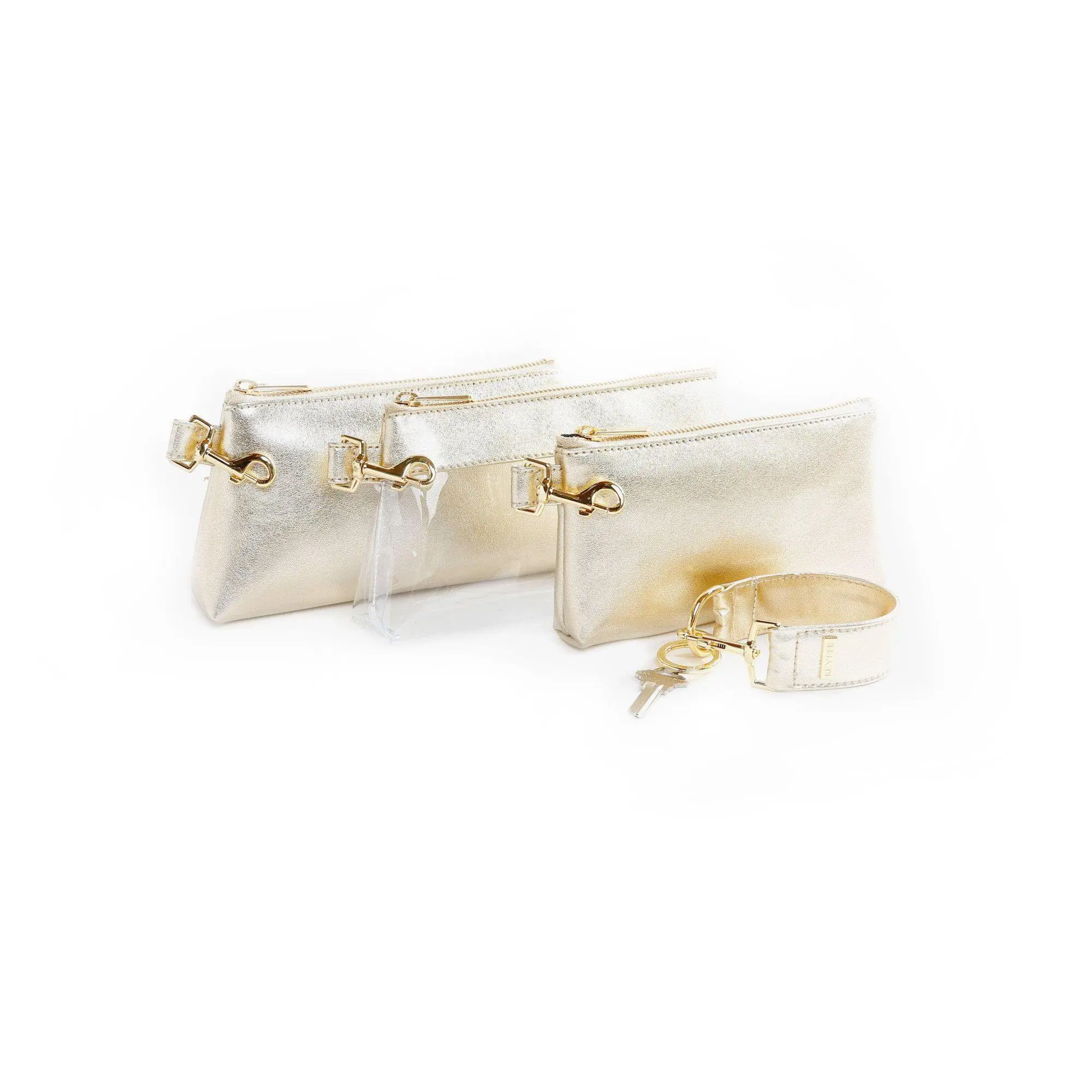 Rich Gold PREMIUM LEATHER WRISTLET SET