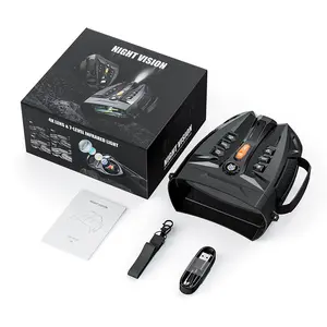 High-Definition Infrared Night Vision Outdoor Binoculars, 4.0 Inch Screen, 10x Digital Zoom, Ideal for Hunting, Camping, Security, Monitoring