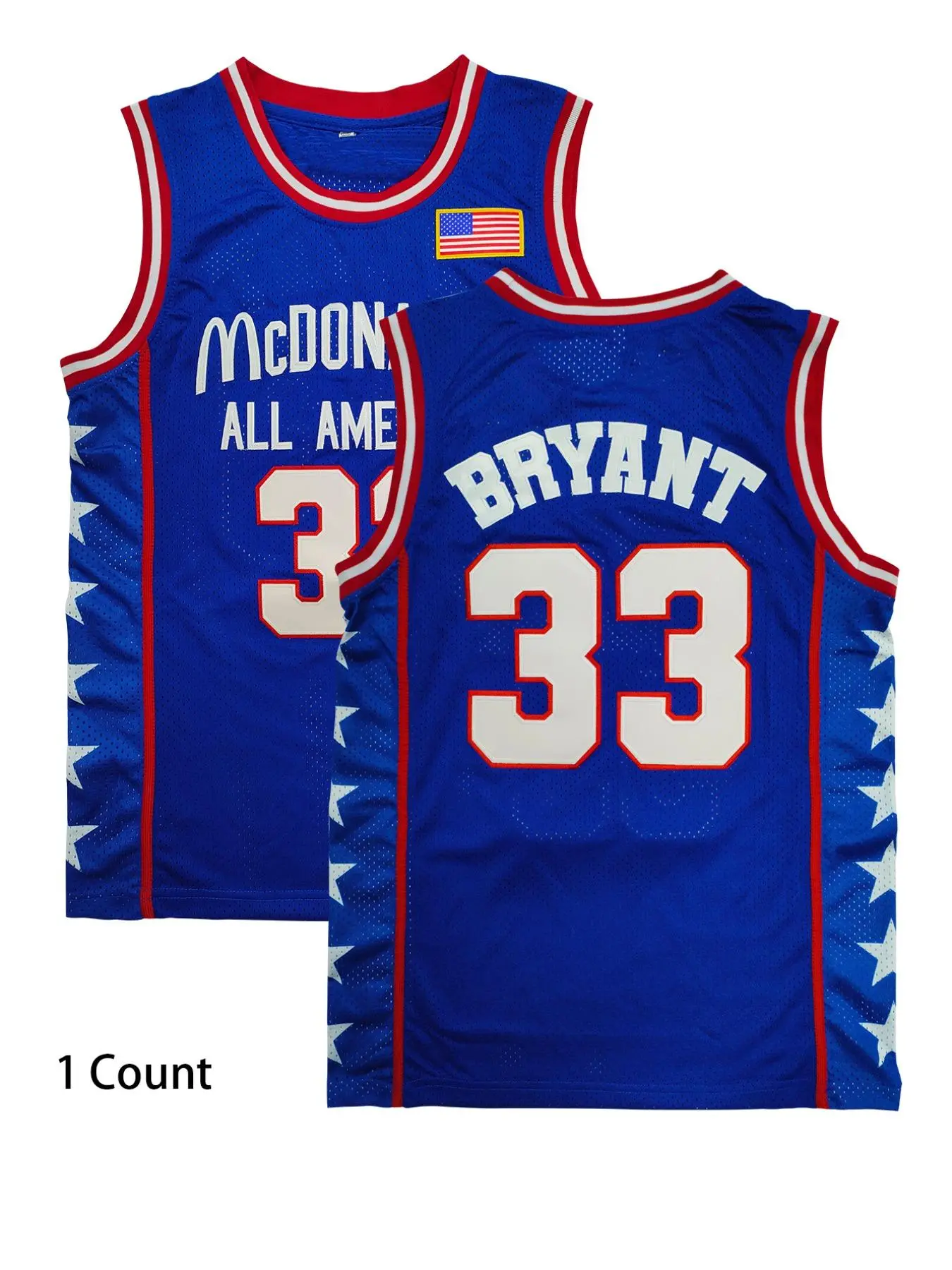 Men's Basketball Jersey, Loose Letter & Star Embroidery V Neck Basketball Jersey, Breathable Sports Jersey for Game, Casual Sportswear for Men