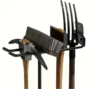 Wall-Mounted Hook for Garden Tools Including Shovel and Rake for Yard and Kitchen Utensils, Space Saving Organizer, Perfect for Tool Storage