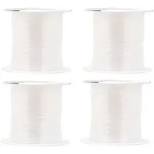 Mandala Crafts Clear Invisible Thread, Nylon Monofilament Line for Quilting, Sewing, Hanging, Seed Beading, Hair Weaving