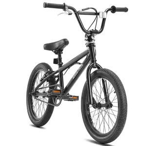 VEVOR 18-Inch BMX Bike Freestyle Bike Men Kids BMX Bicycle Hi-Ten Steel Frame