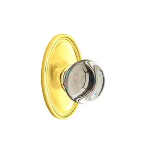 Emtek 8520PC Dummy , Oval Rosette , Providence Crystal Knob
