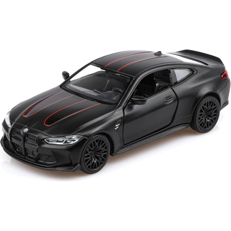 1/36 Scale BMW M4 Diecast Model Cars,Pull Back Vehicles BMW Toy Cars,Cars Gifts for Boys Girls(Black)