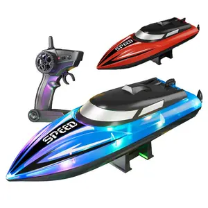 Remote Control Boat, High-Speed Water Toy, Remote Control Speedboat Toy, Boy Gifts, Pool Toy for Swimming Bath Lake Ocean, Outdoor Play, Christmas Gifts