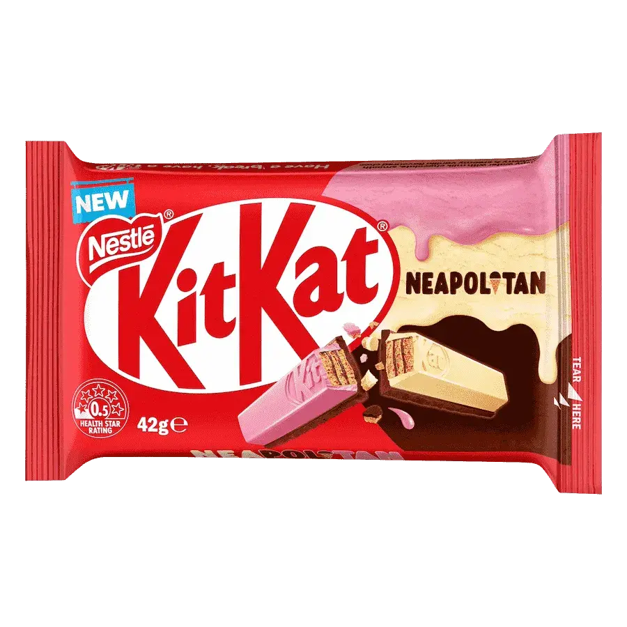Australian Nestle Kit Kat Neapolitan Bar 1.48 oz (42g)