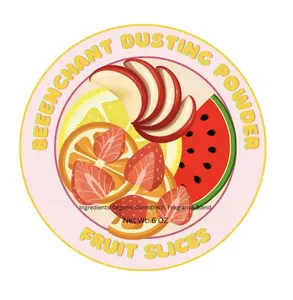Bee Enchant’s Fruit Slices Custom Body Dusting Perfume Powder- Scented - Finely Milled powder Talc-Free Fragrance Vanilla Daily- Natural Shower Powder Cosmetic-body powder- perfume powder