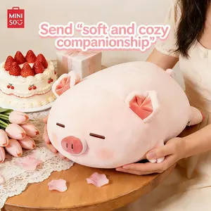 MINISO Super Soft Strawberry Pig Plush Doll Cozy Sleep Companion & Lovely Birthday ,Gift for Girlfriends & Friends Versatile Pillow Accessory