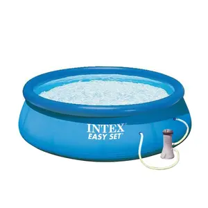 Intex 12ft x 30in Easy Set Above Ground Swimming Pool and Filter Cartridge Pump Intex 12ft x 30in Easy Set Above Ground Swimming Pool and Filter Cartridge Pump