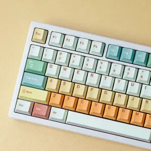 Candy House Keycaps Moa/Cherry Profile PBT 7U Alice Layout Space Keys Big Set Compatible with ISO German For Mx Switches