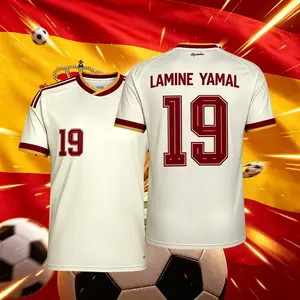 2026 Spain National Home And Away 19# Lamineyamal Pedri Short And Long Sleeve Soccer Jersey Fans Version Breathable