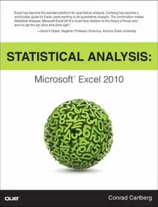 USED-Statistical Analysis: Microsoft Excel 2010 by Conrad Carlberg (Paperback)