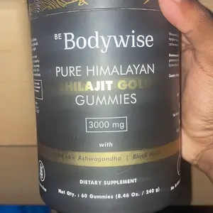 Product Review of Be Bodywise by Root Labs Pure Himalayan Shilajit Gummies | New Year New Me Edition | 3000 mg with KSM-66 Ashwagandha, Gokshura, Saffron, Black Musli | Fulvic Acid & 85+ Trace Minerals | No Added Sugar | Natural Strength, Focus & Stamina Support from Y**e