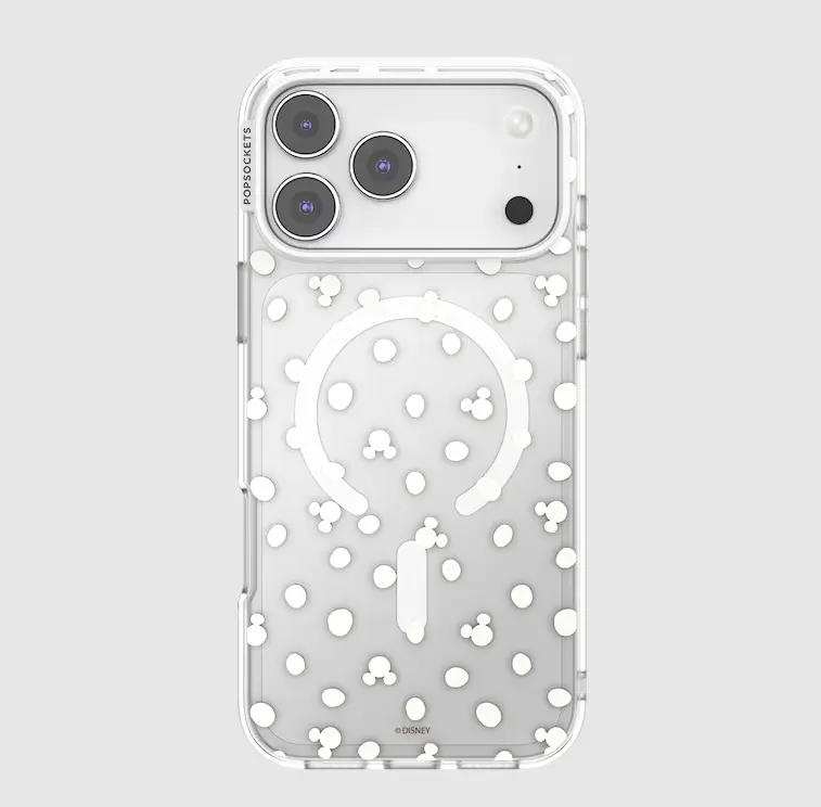 PopSockets Mickey Polka Dot MagSafe Protective Smartphone Case - MagSafe Compatible Tech Accessory, Device Protection Accessory for iPhone 17 Pro Max Cellphone, Accessories