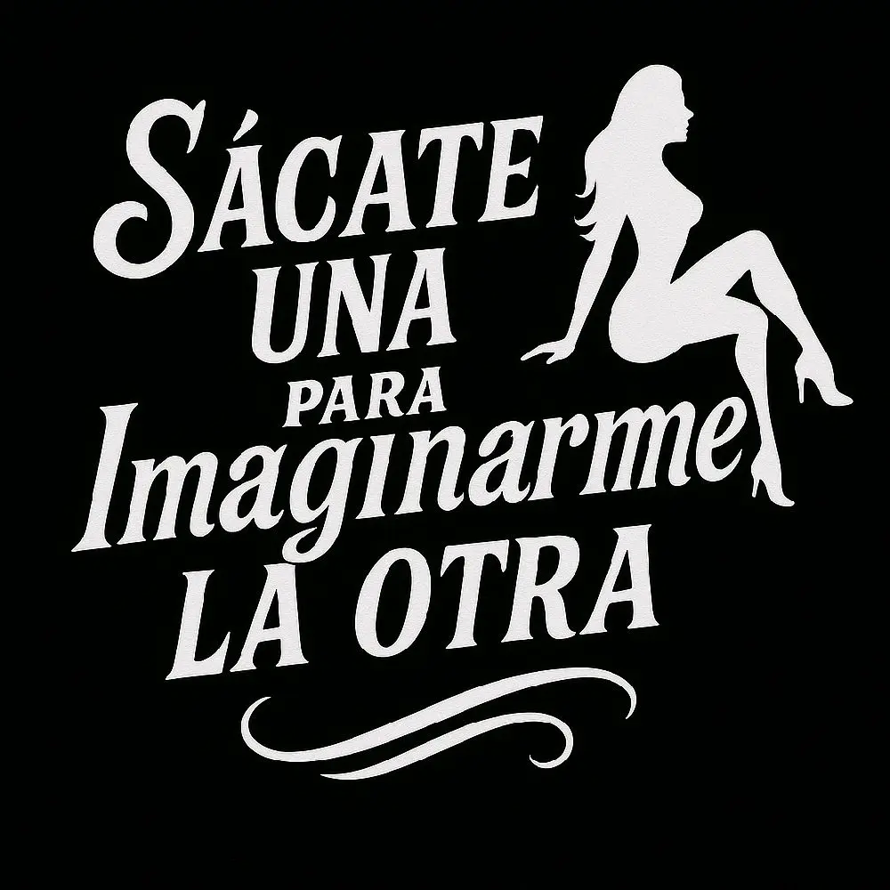 StickersPersonalizados - Sácate Una Para Imaginarme La Otra Design Sticker for Personal Use for Auto Decor Car Decorative sign blue worker decal bumper decal