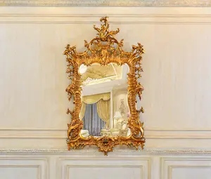 Baroque-Style Gilded Wall Mirror