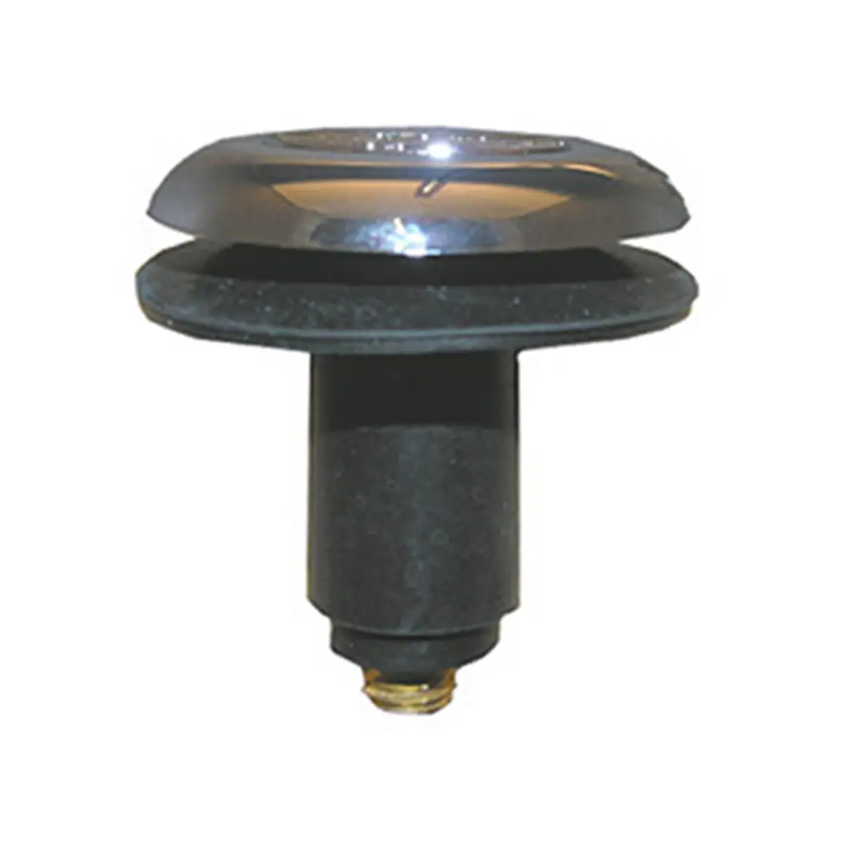 212 MAIN Rapid-Fit Sink Stopper - 3/8x2 in., 1.8x2.75x4.75 in., Carded Tip Toe Stopper with Chrome Accents, Industrial Look Bathroom Gadget for Tub & Home Bathroom Supplies, 0.13 lbs