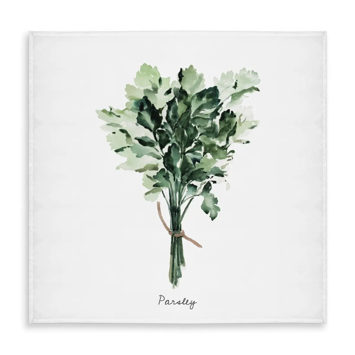 Begin Home Decor C1TC58587OTZ6S 58x58 in. Botanical Leaves Illustrative Elegant Tablecloth - Neutral White Background, for Family Dinners & Garden Parties, Indoor-Outdoor Household Kitchen Linen