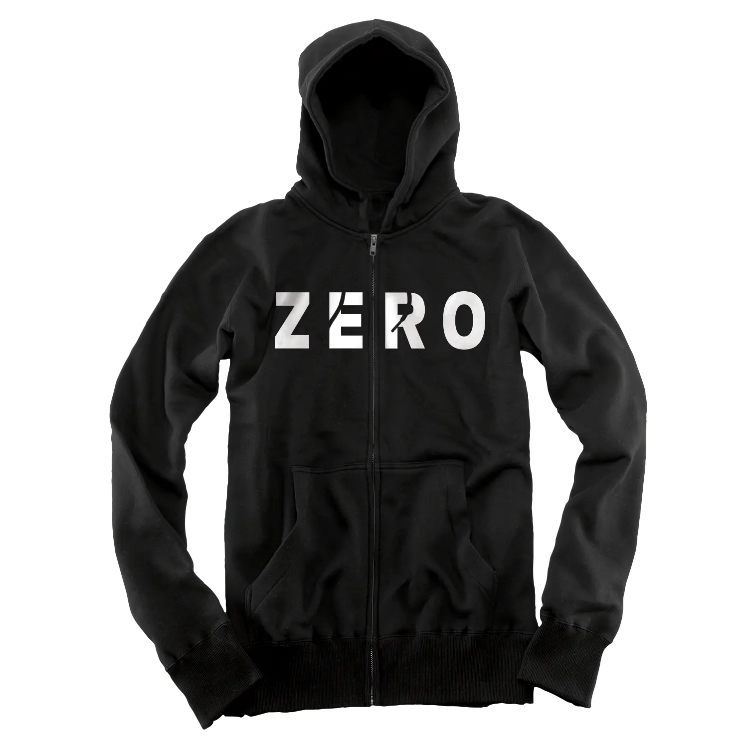 ARMY ZIP UP - BLACK/WHITE