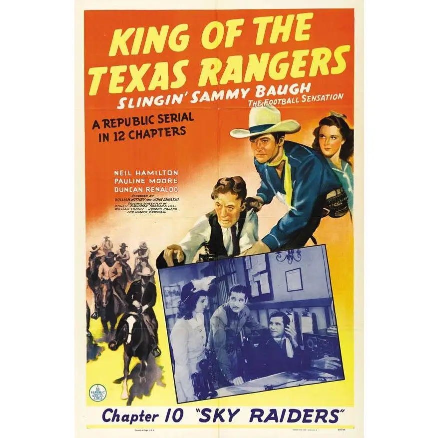 King of the Texas Rangers Movie Poster Print (11 x 17)