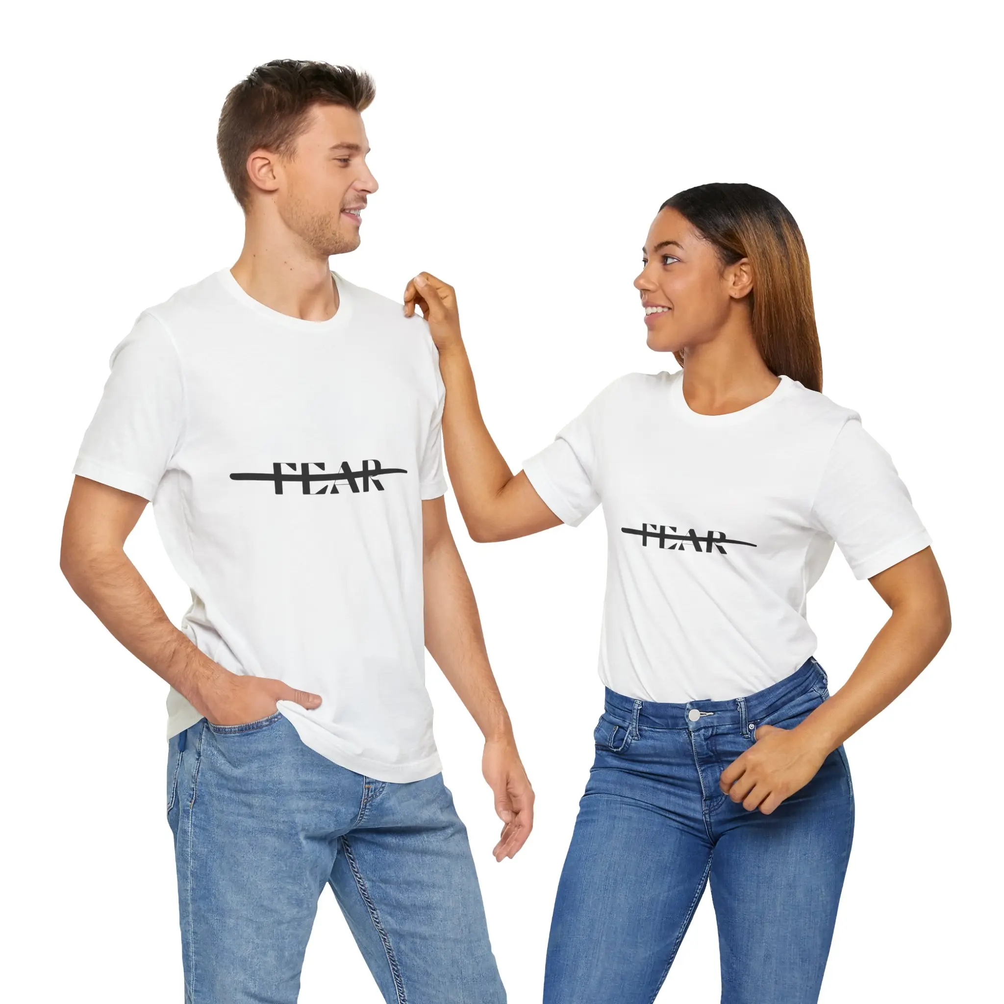 Fearless Unisex Jersey Tee, Motivational T-Shirt, Inspirational Apparel, Casual Everyday Wear, Gift for Her/Him