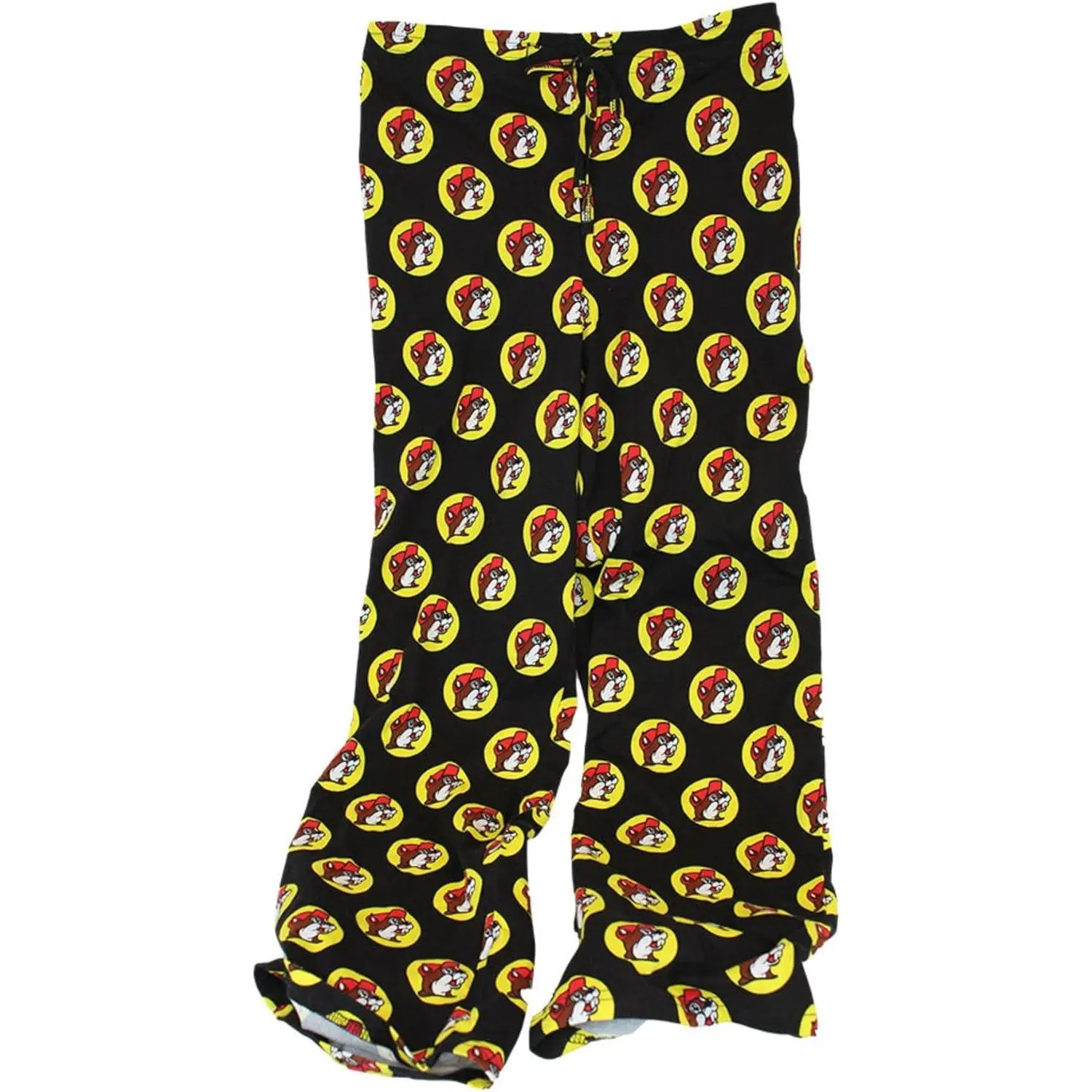 Buc-ee's Black Printed Pajama Pant Sleepwear for Adults, Men and Women (Medium)