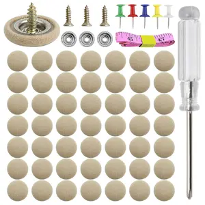 252-Piece Car Headliner Repair Kit - Snap Rivets & Retainer Buttons for Roof Ceiling Cloth - Includes Installation Tool (Fits Most Vehicles)