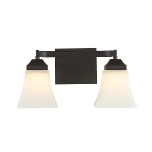 Staunton Iron/Glass Modern Cottage LED Vanity Light Staunton Iron/Glass Modern Cottage LED Vanity Light