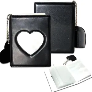 Kpop Idol Photocards & 3 Inch Instant Photo Cards with Heart Pendant | Photo Album & Card Holder Set
