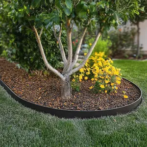 EdgePro Corten Steel Landscape Edging - 20ft Section with Connector Clips