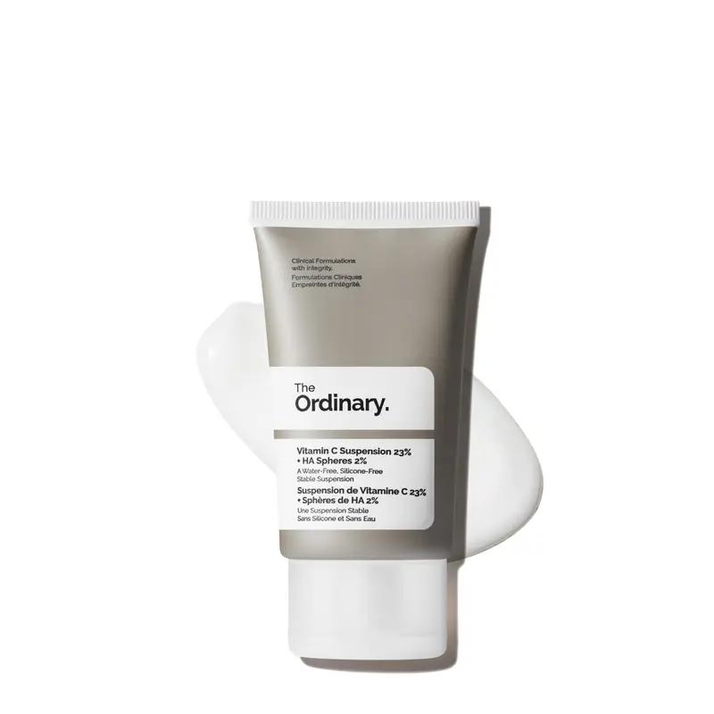 The Ordinary Vitamin C Suspension 23% + Hyaluronic Acid Spheres 2%, Serum with Pure L-Ascorbic Acid, 1 Fl Oz