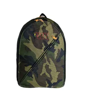 Sport Backpack - Camouflage Vinyl Handmade Waterproof Durable Unique Vibrant Colorful Personal Touch Gift
