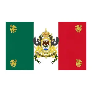 The flag of the Second Mexican Empire hangs a decorative banner and a colorful flag 60X40 Size