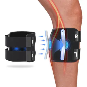 Knee Brace Leg Guard, Sports Knee Sleeve with Dual Pressure Pads, Hand Washable, Double Loop Closure, Ideal for Running & Outdoor Activities, Runners Knee Brace