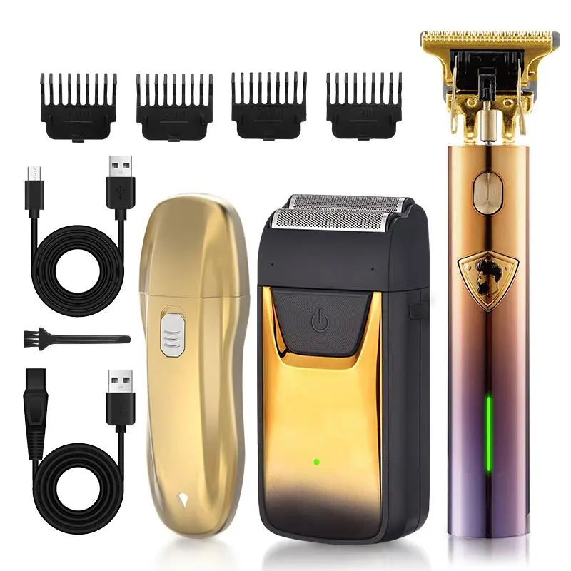 Electric Hair Trimmer Kit, 1 Set Rechargeable Hair Clipper & Accessories, Professional Hair Trimmer for Men, Ideal Gift for Men, Clippers for Men