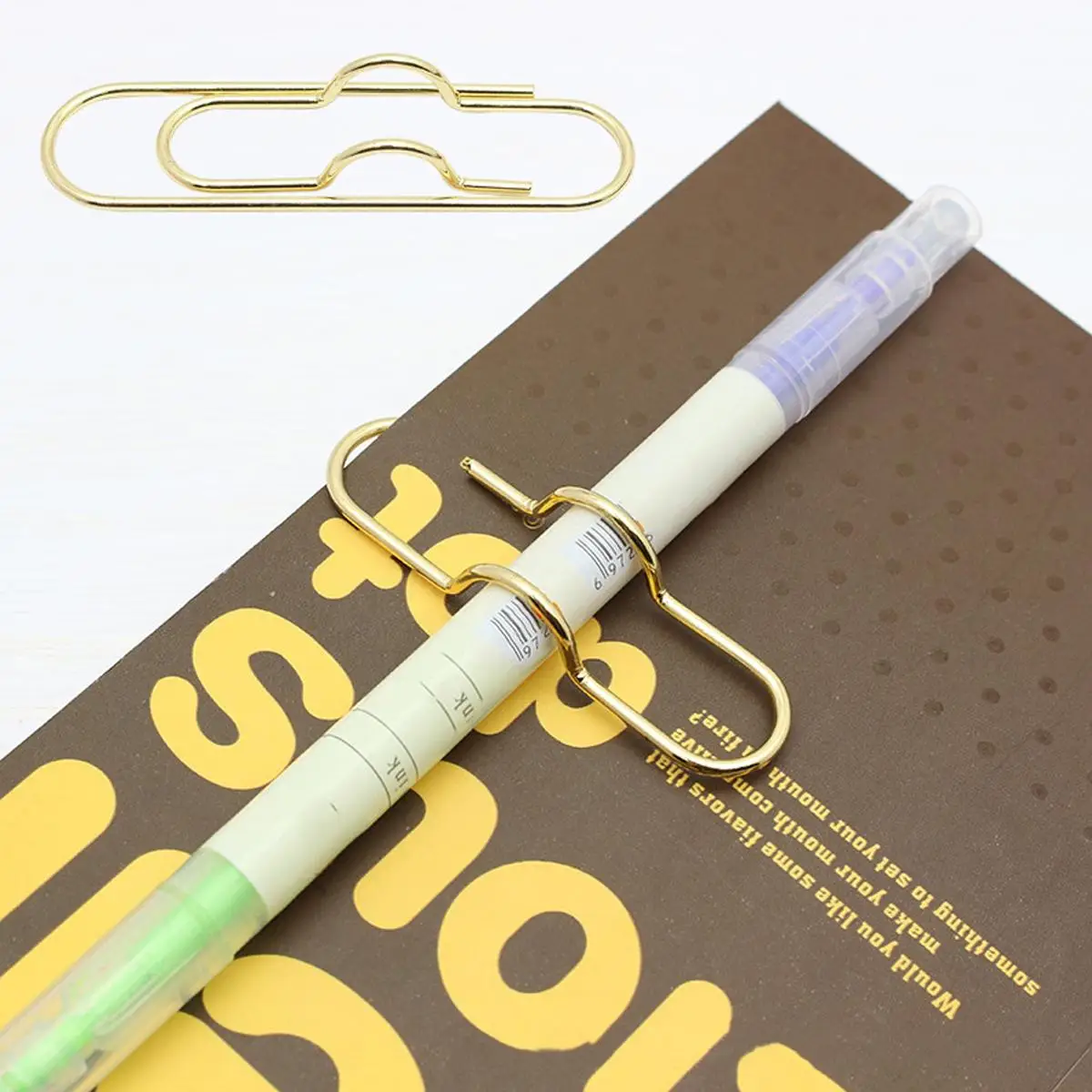 Metal Pen Clip, 3 Counts Pen Holder Clip, Paper Clip Pen Holder for Journal Planner, School Supplies for 2024