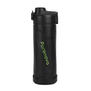 24oz WowPress Water Purifier Bottles-Black