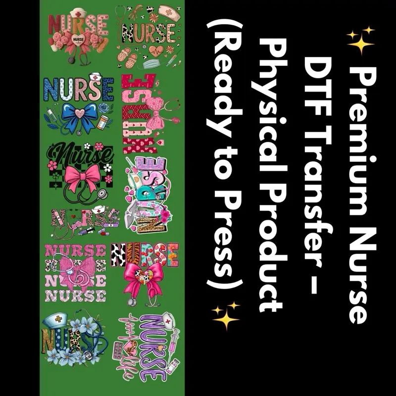 Premium Nurse DTF Transfer – Physical Product (Ready to Press) Premium Nurse DTF Transfer – Physical Product (Ready to Press)