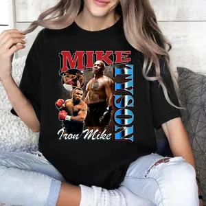 Ion Mike Boxing Graphic Shirt Vintage 90s retro 100% cotton tee