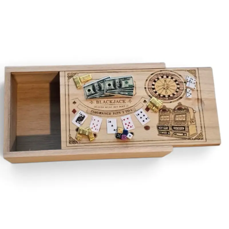 Personalized Blackjack Casino Wooden Keepsake Box – Ready to Gift