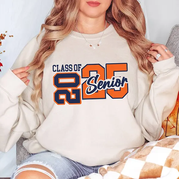 Class of 2025 Senior Sweatshirt, Graduation Crewneck, Personalized Senior 2025 Sweater, High School Graduate Gift, Unisex College Senior Pullover