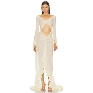 Helsa The Hilma Gown in Creme Beige