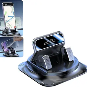 360 Degree Rotating Car Phone Holder, Dashboard Mount, Non-Slip Navigation Stand, Universal Fit for Most Cars, Secure & Convenient
