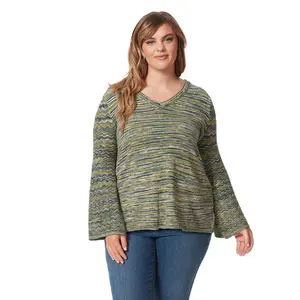 Marietta Top in Navy Multi Stripe