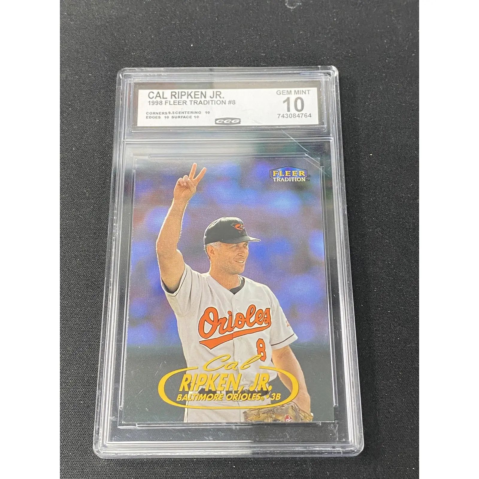 Cal Ripken, Jr. 1998 Fleer Tradition 8 CCG 10 Baltimore Orioles Rookie