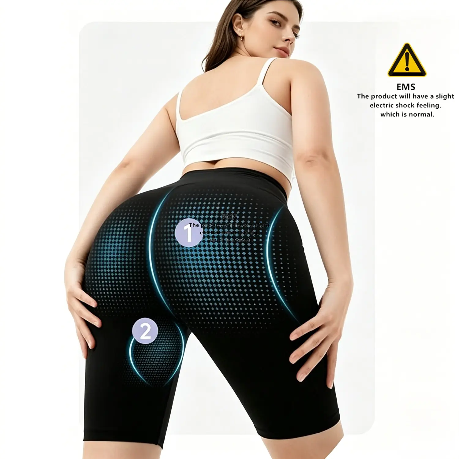 EMS Toning Shorts for Women, Butt Lifting Shorts, Smart Glute Muscle Stimulator, Smart Muscle Stimulation, Wearable Hip Workout Device, At-Home Fitness, Gym Essentials