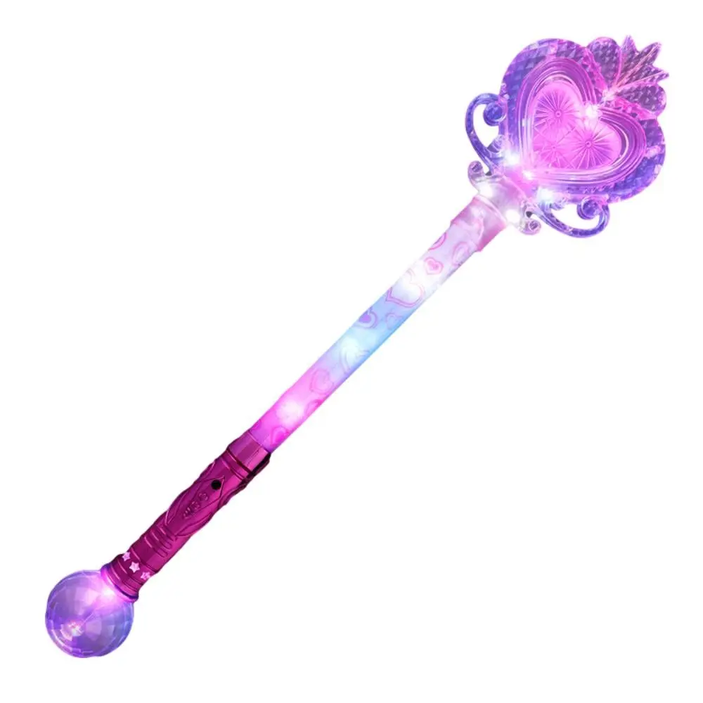 Scepter Brand Magical LED Light-Up Scepter Wand - 22.5in Huge Heart Prop, Unisex Party Supplies Accessory with Multi-Functional LED Lights for Halloween, Happy Birthday