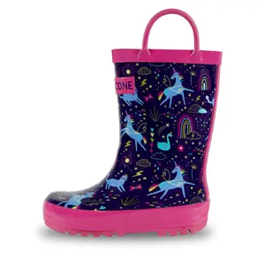 Unicorn Dreams Kids Rain Boots - Comfortable Rain Boots, Stylish Design, Puddle Proof Fun for All Outdoor Adventures, and Easy to Put on