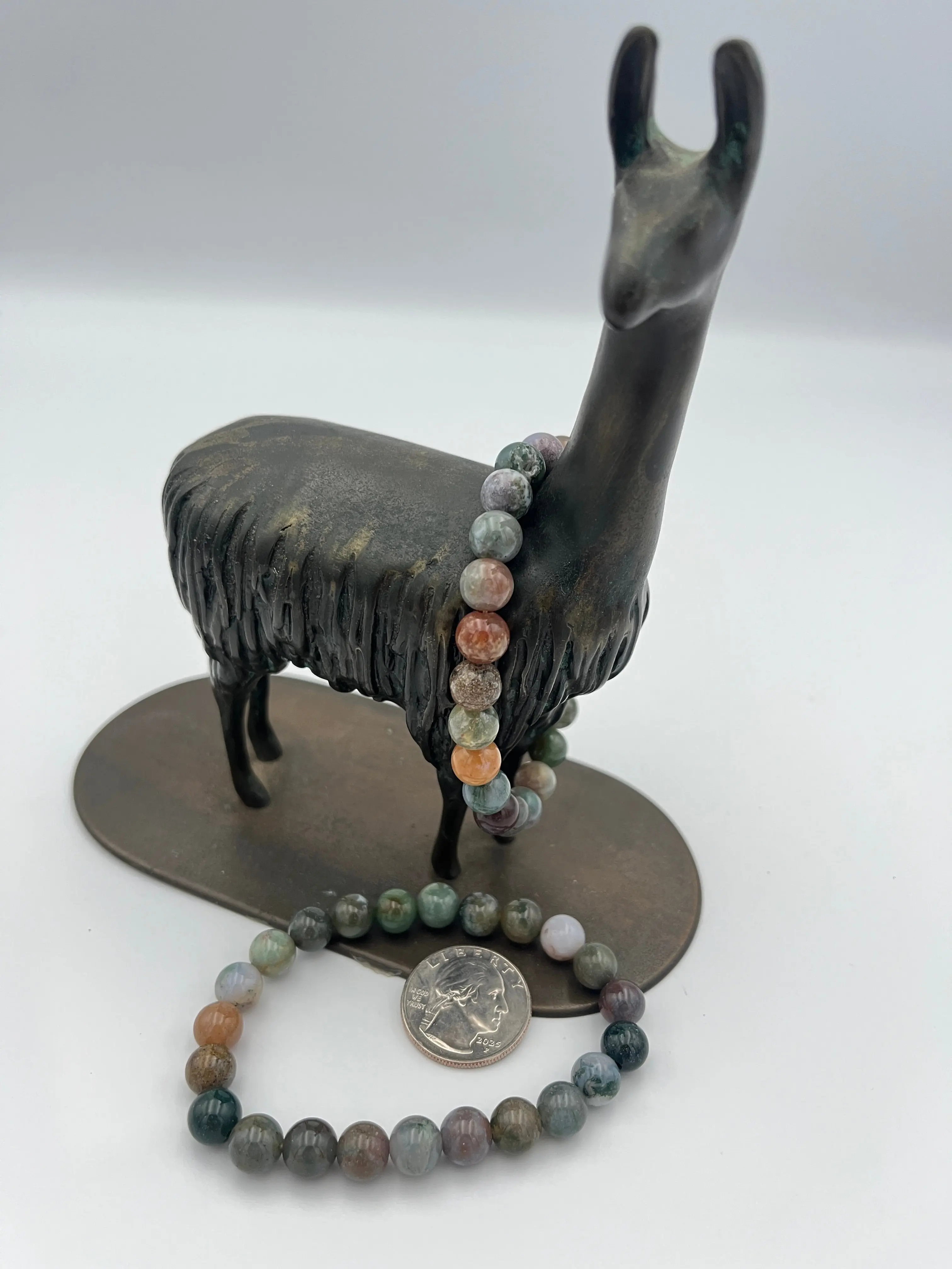 8mm Gemstone Bead Bracelets - Fancy Jasper